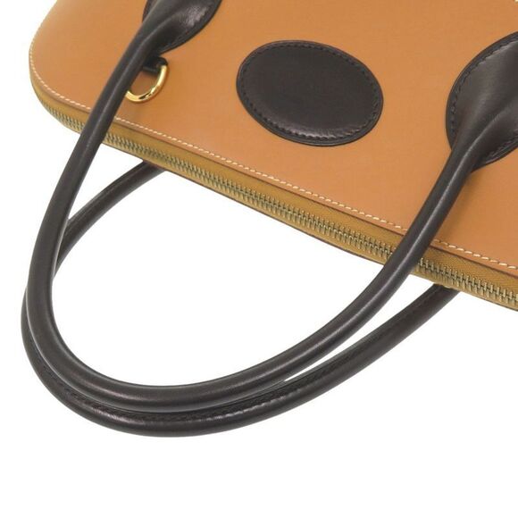 Hermes Macpherson Box Calf Vauchamonie Black Gold Bicolor Gold Hardware □J - Picture 7 of 9